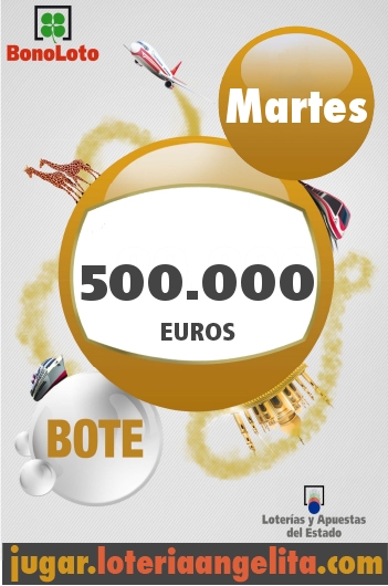 Martes 23, Bote de 500.000 euros en BonoLoto