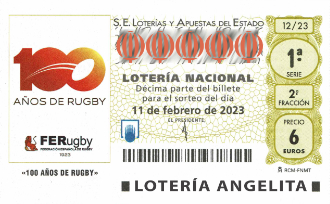 Lotería Angelita. Sorteo de Lotería Nacional. Sábado, 11 de Febrero del 2023